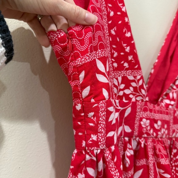 HOUSE OF HARLOW 1960 Revolve Women’s Mini Floral Tie Shoulder Bandana Dress XS - Picture 5 of 10